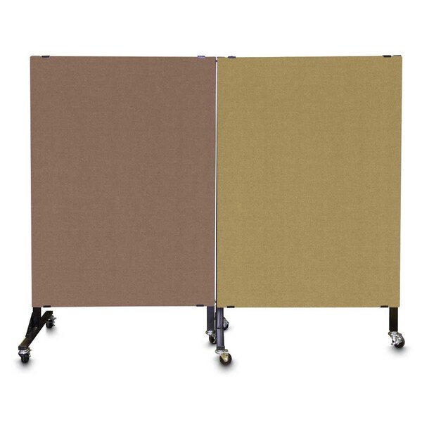 Enclosed Corkboard, 1 Door, 72"x48", 4" Fra